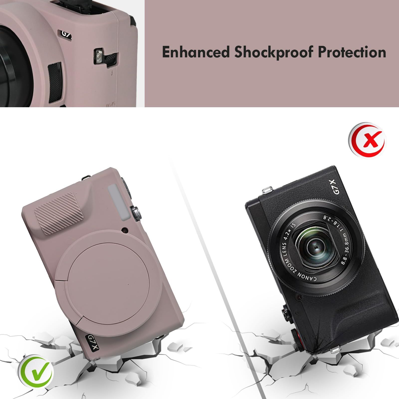 特価商品】全面保護 PUレザー 取り外し可能なレンズカバー付き フール