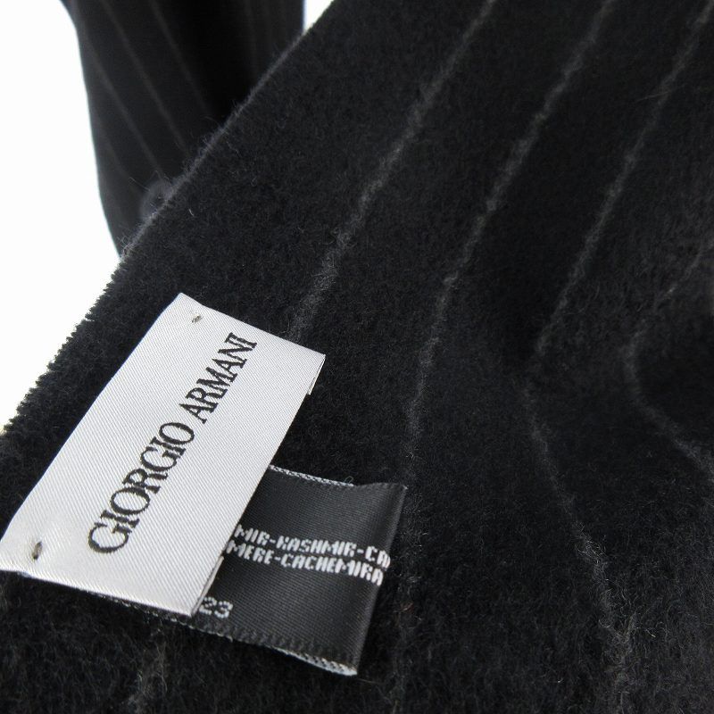 ジョルジオアルマーニ GIORGIO ARMANI カシミヤ100％ マフラー ロゴ