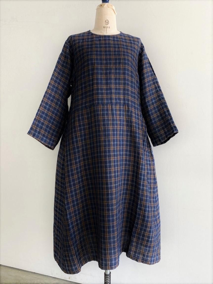 Vlas Blomme ヴィンテージチェックワンピース 132020