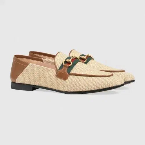 グッチ ホースビット ウェブ ストライプ ローファー