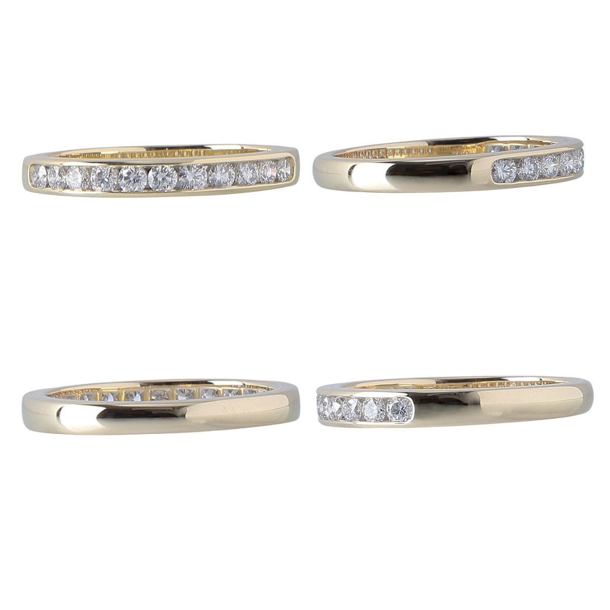 ティファニー ダイヤ リング チャネル ハーフエタニティ 14号弱 幅約