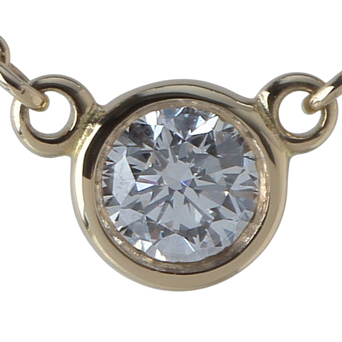ティファニー ダイヤ ネックレス バイザヤード 枠4.4mm ダイヤ0.12ct