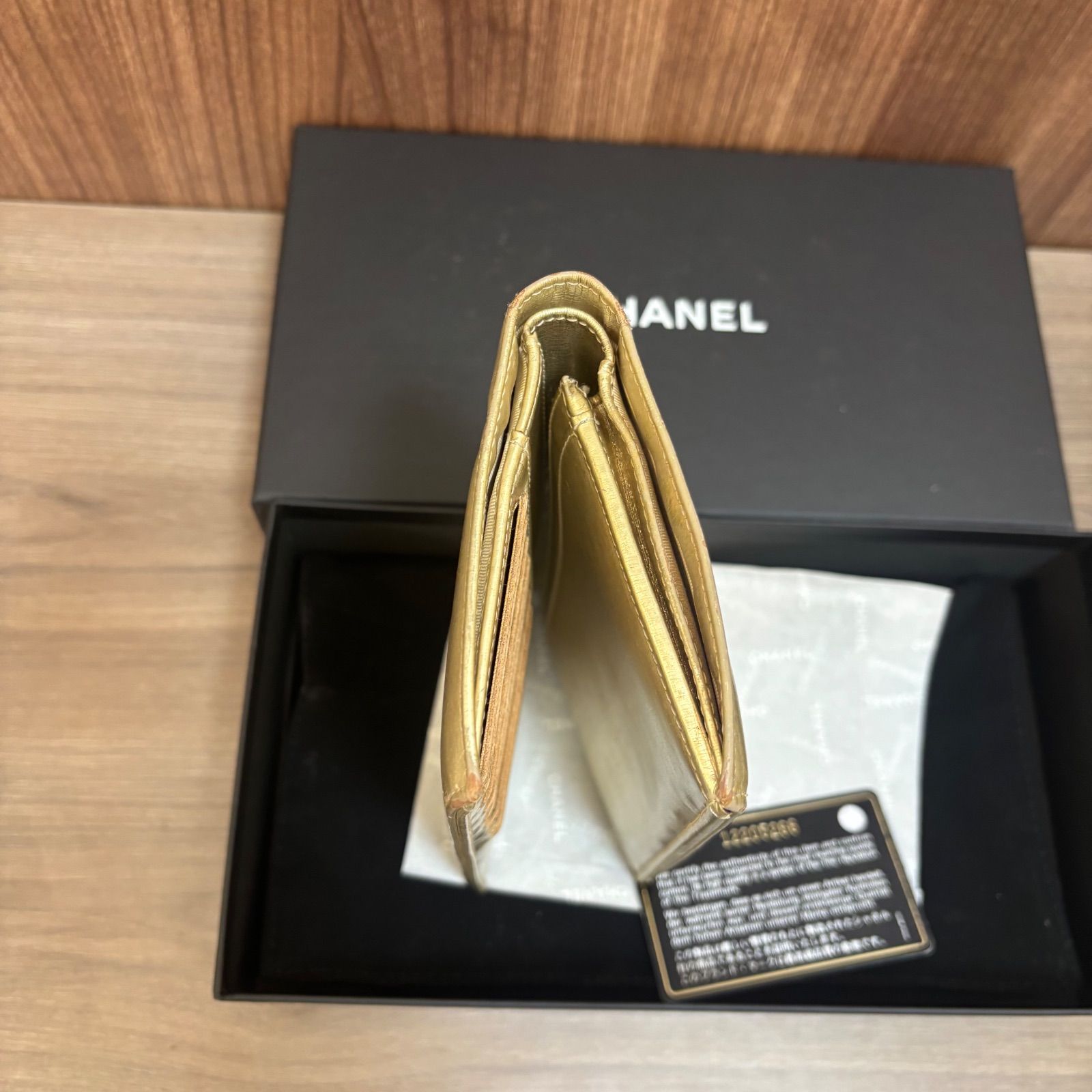 ☆売り尽くし CHANEL シャネル 長財布 ココマーク レザー 2つ折り 長
