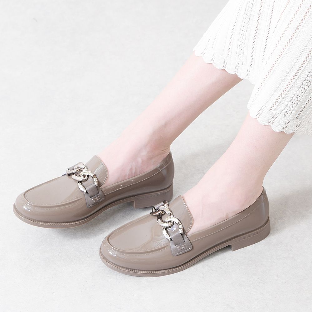 グレー 完全防水 レインシューズ レディース ローファー レインパンプス 雨靴 ローヒール ぺたんこ 雨 防水 防滑 痛くない 歩きやすい 軽量 軽い柔らかい 長時間 疲れない おしゃれ きれいめ かわいい 通勤 晴雨兼用 靴