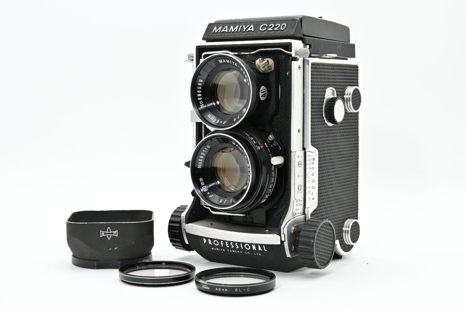 マミヤ MAMIYA C 220 Professional 二眼レフ MAMIYA-SEKOR 1 2.8 80 mm フィルムカメラ A 0657