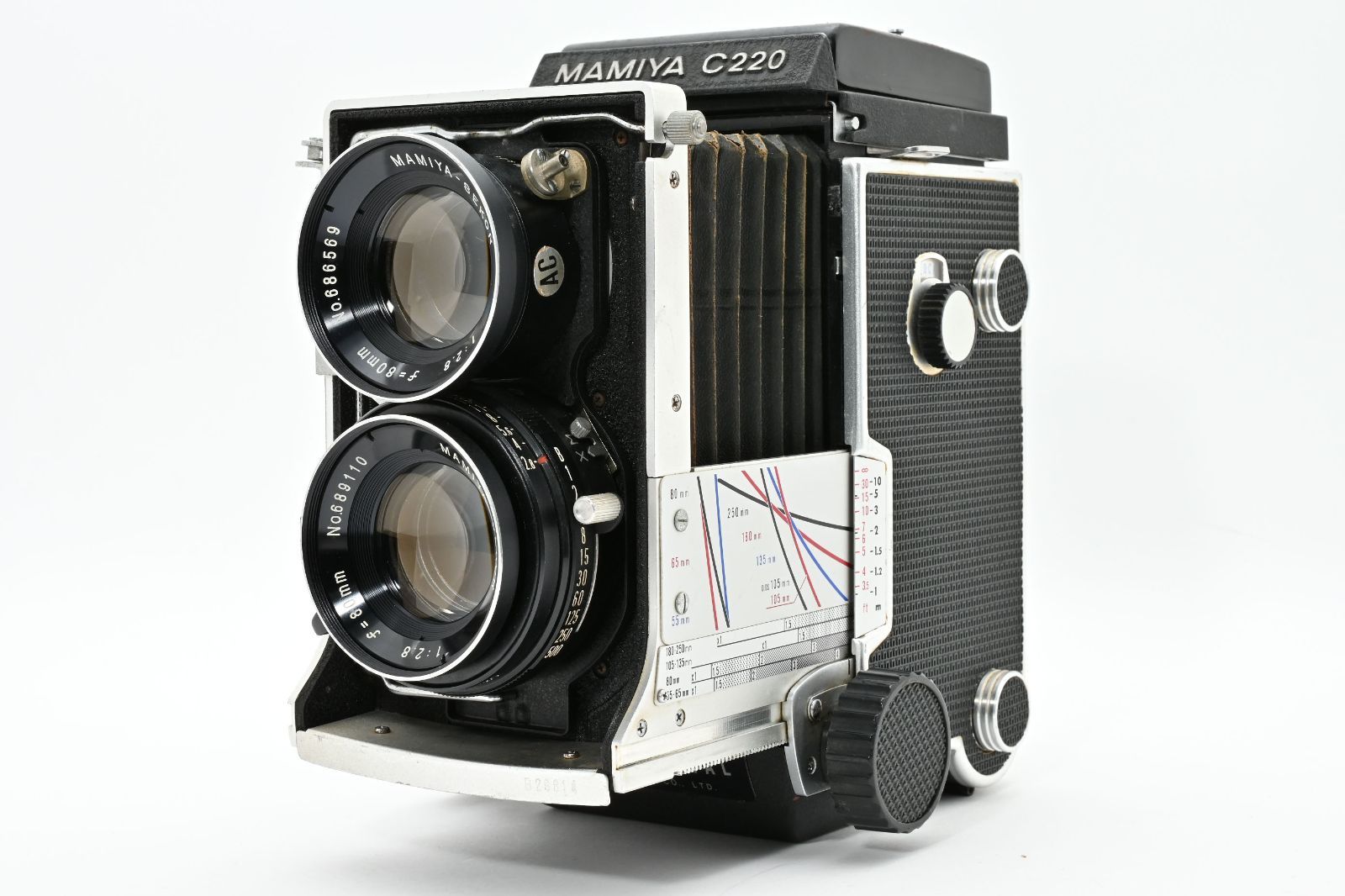 マミヤ MAMIYA C 220 Professional 二眼レフ SEKOR 1 2 8 80 mm フィルムカメラ A 0657