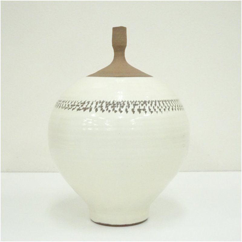 豊造 斑文飾壷（共箱） 飾り壺 飾り壺 飾壺 おしゃれ インテリア 茶道