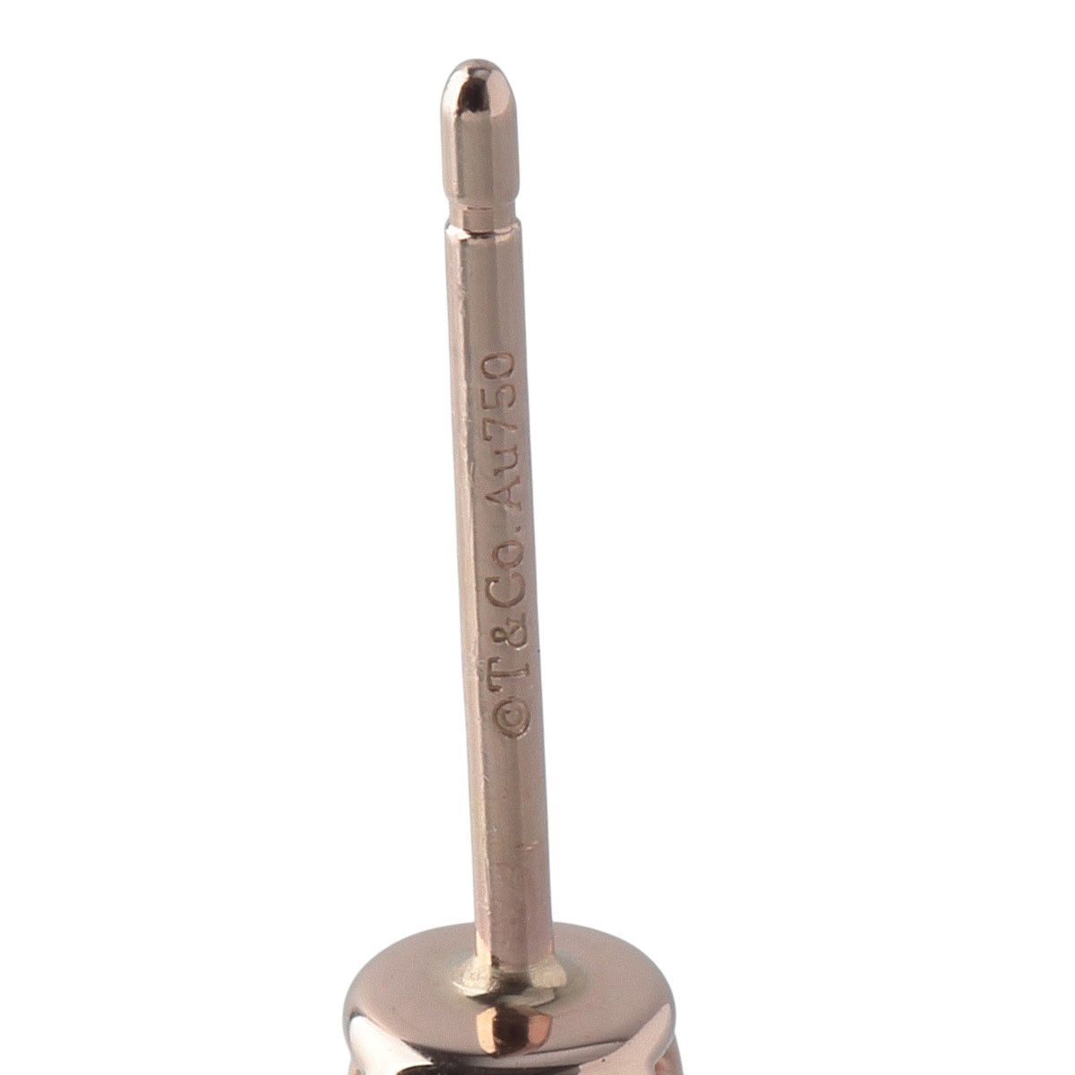  ティファニー ソリティア ピアス ダイヤ3.3 mm 約0.12 ct×2 Au 750 PG ショップカード 仕上げ済 TIFFANY 24570 ピアス(両耳用) アクセサリー