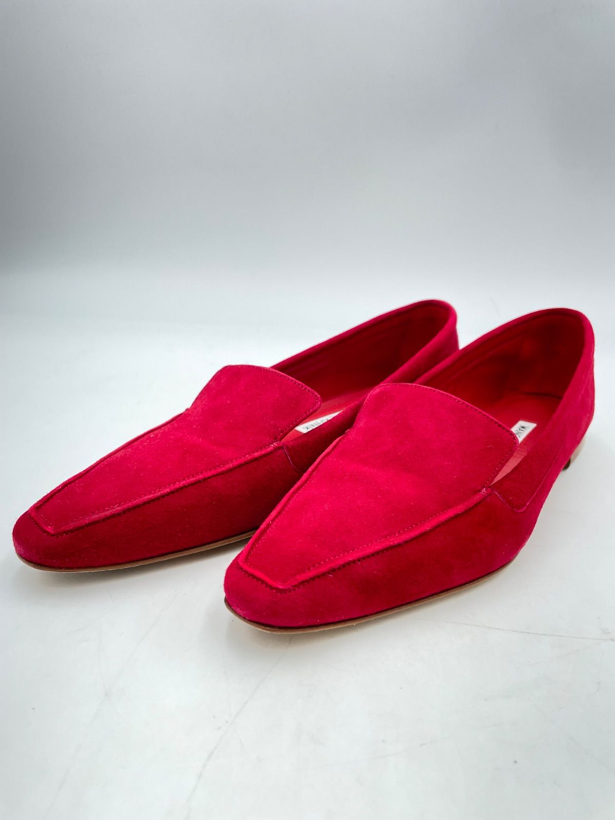 CS2093 マノロブラニク パンプス フラットパンプス PITANETA レッド 36