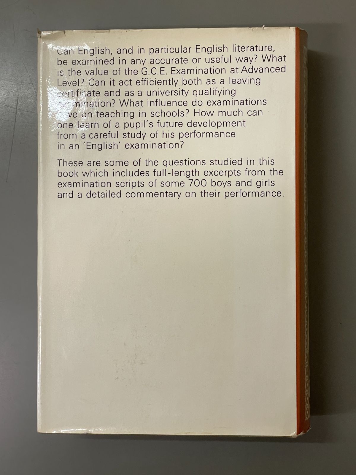 English and Examinations