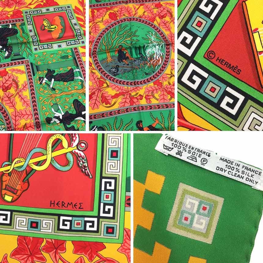 セール 全国送料無料 HERME エルメス スカーフ カレ90 神々の音楽