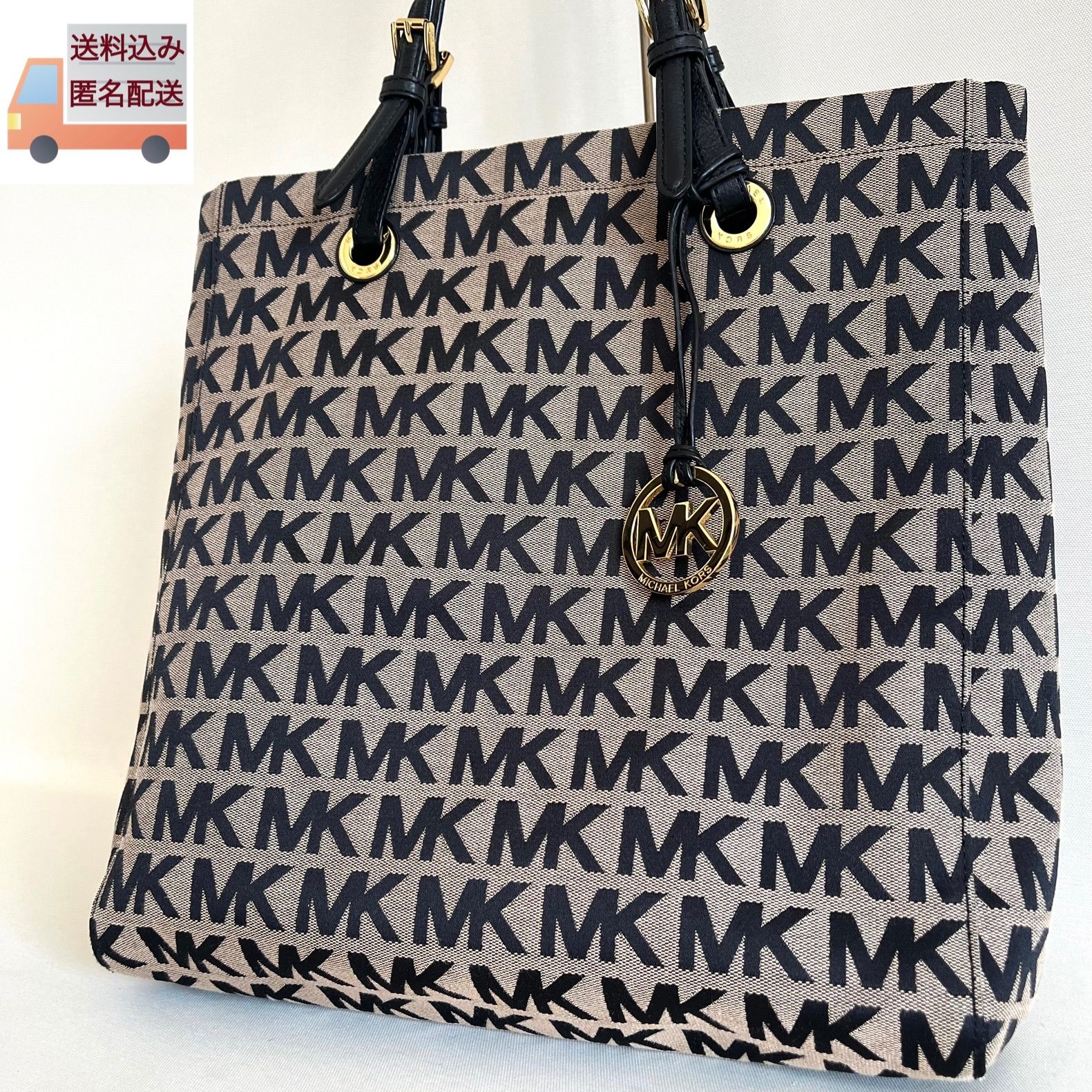 MICAEL KORS マイケルコース MK シグネチャー 総柄 ロゴ キャンバス