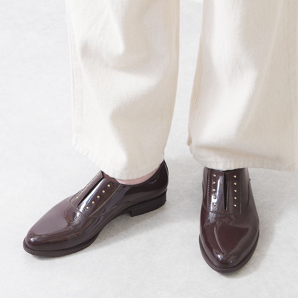 チョコ 完全防水レインシューズ レディース オックスフォード ローファー 雨靴 ローヒール ぺたんこ 雨 防水 防滑 痛くない 歩きやすい 柔らかい 長時間 疲れない おしゃれ きれいめ かわいい 通勤 晴雨兼用 靴