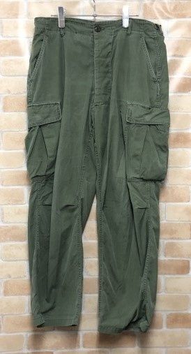 US.ARMY アメリカ陸軍 60 s 3 rd ジャングルファティーグパンツ ポプリン ノンリップ DSA 100-2151 グリーン系 Regular Medium