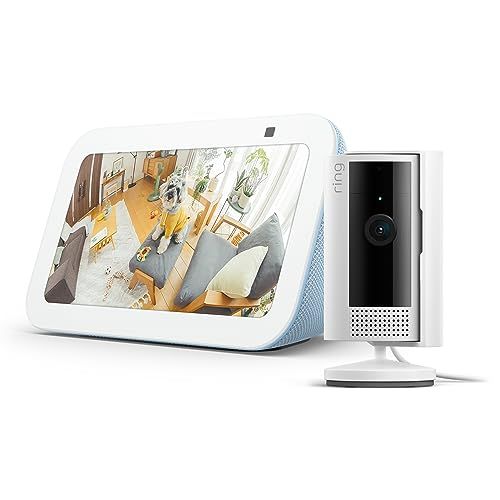 セット買い Echo Show 5 第3世代 クラウドブルー Ring Indoor Cam 第2世代 ホワイトpo