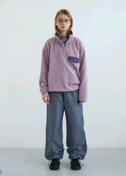 ENZO BLUES エンゾーブルース パデッド ツーウェイ ウエストゴム パンツ グレー