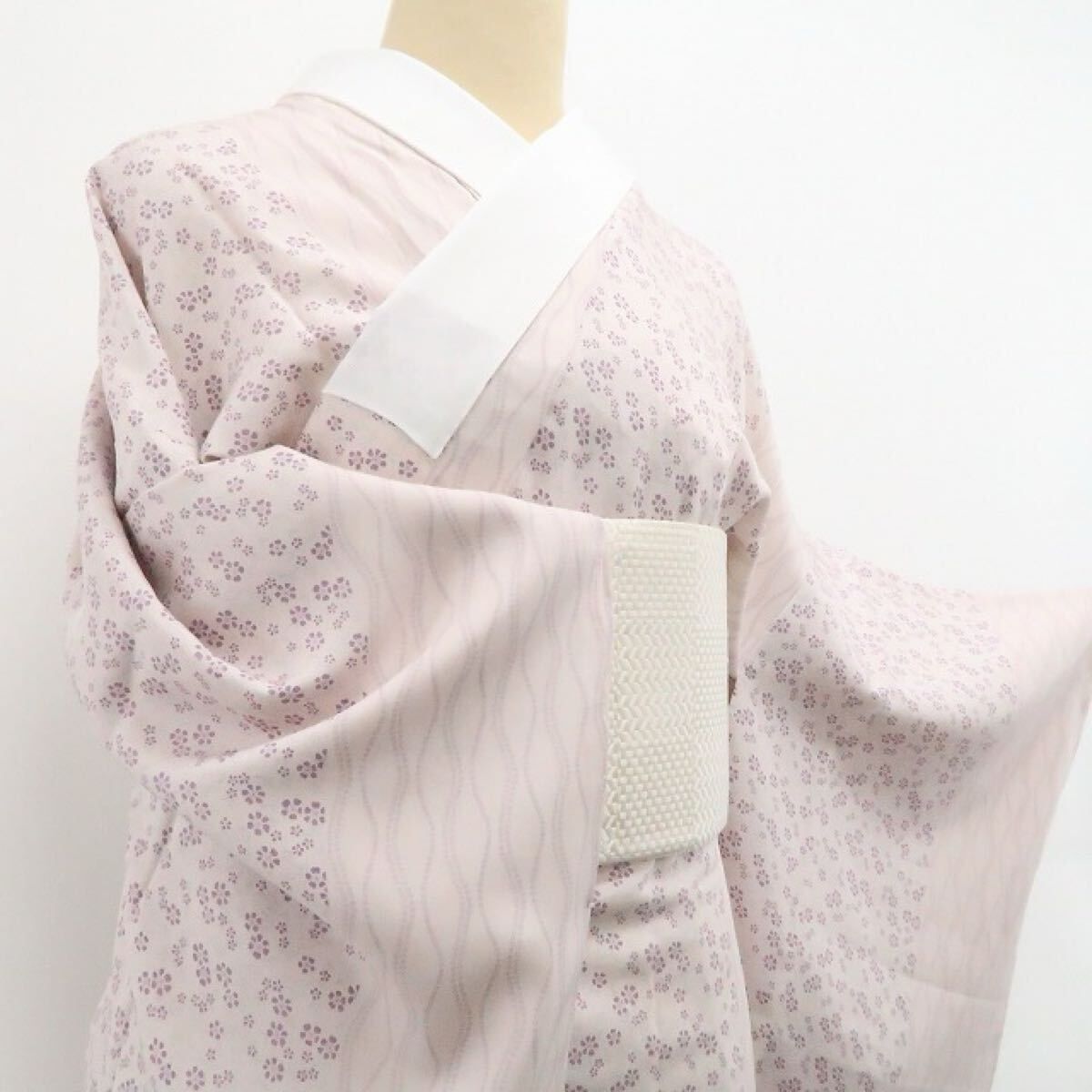 正絹 仕付け糸付