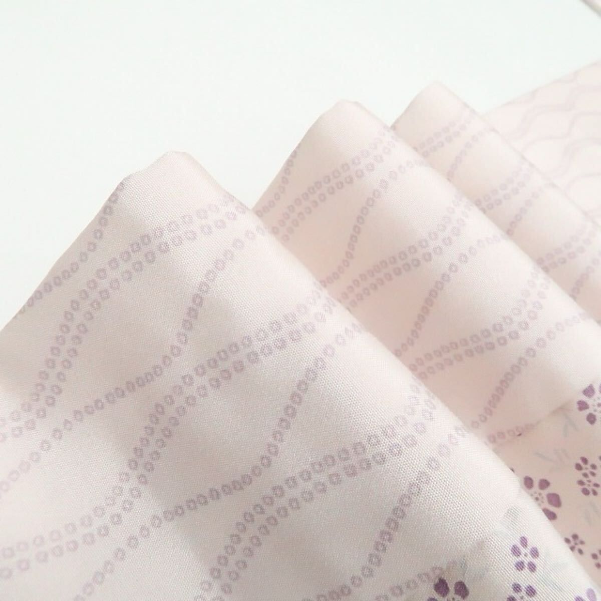 ❁tomihisa❁ 立涌 小花 着物 正絹 仕付け糸付 なみなみ沸き立ち リズムを奏でて”長襦袢 7317