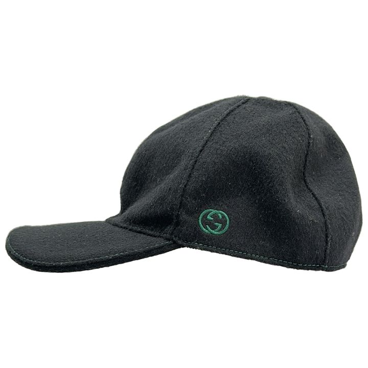 GUCCI (グッチ) ③④ ウールキャップ ユニセックス ブラック L - メルカリ