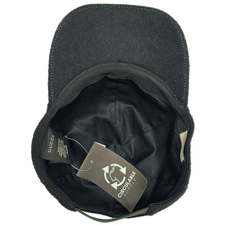 GUCCI (グッチ) ③④ ウールキャップ ユニセックス ブラック L - メルカリ