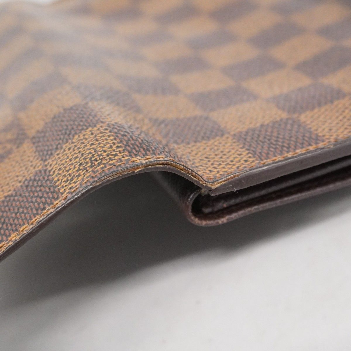 5pa0924】ルイヴィトン 三つ折り長財布 ダミエ ポルトフォイユ