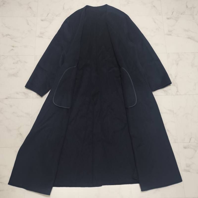 plage プラージュ ハミルトンノーカラーコート リバー ロングート