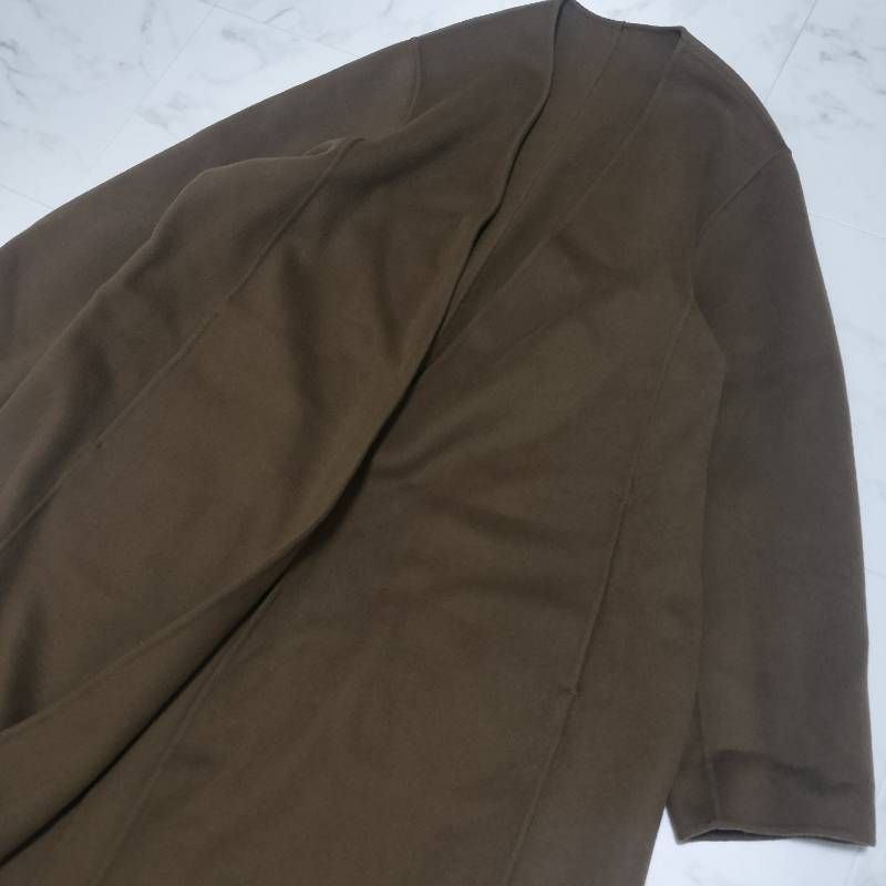 plage プラージュ ハミルトンノーカラーコート リバー ロングート