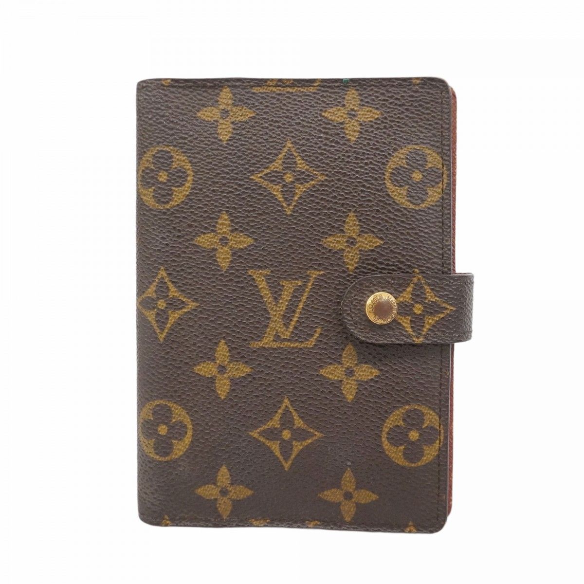 5 pa 0935 ルイヴィトン 手帳カバー モノグラム アジェンダPM R 20005 ブラウン メンズ レディース ユニセックス