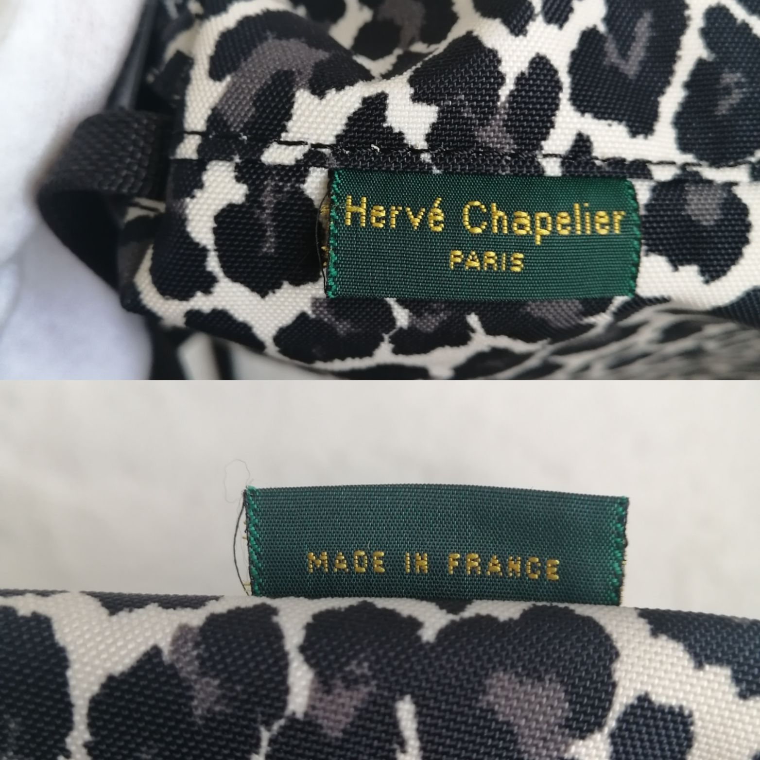 エルベシャプリエ ビッグポシェット ショルダーバッグ パンサーブラン