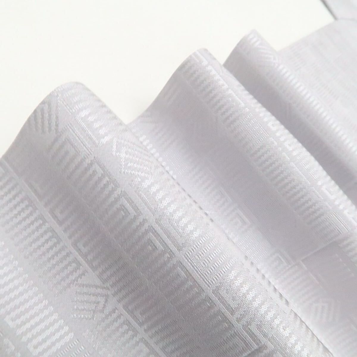 ❁tomihisa❁ 源氏香地紋 更紗 着物 正絹 仕付け糸付 更紗のリボンにサプライズを用意して”長襦袢 7319