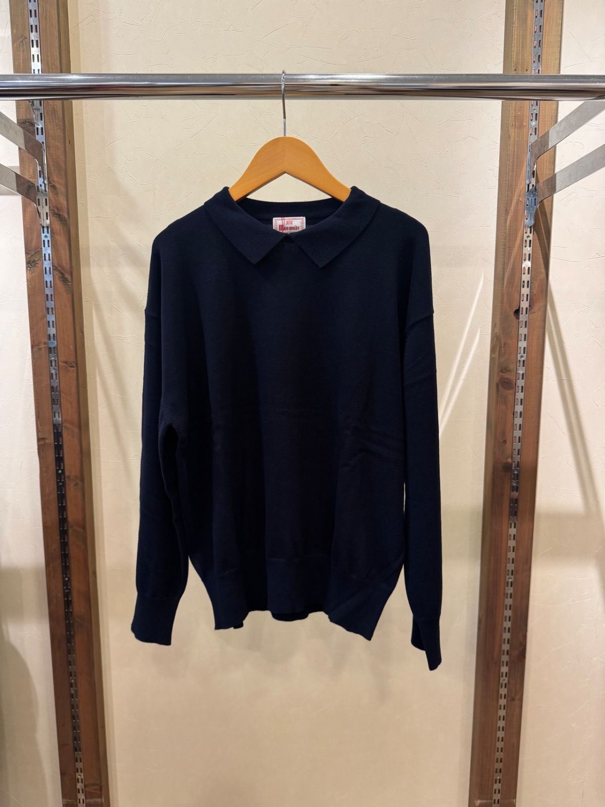 2025 AW maomade 衿プルオーバー 541130 ネイビー