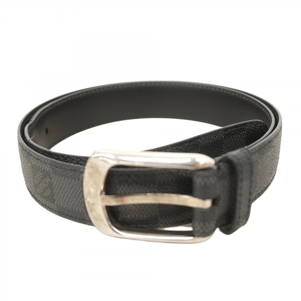 【5pa1075】ルイヴィトン ベルト ダミエ・グラフィット サンチュールエリプス  M6821 ブラック【中古】メンズ 5pa1075】ルイヴィトン ベルト ダミエ・グラフィット サンチュール