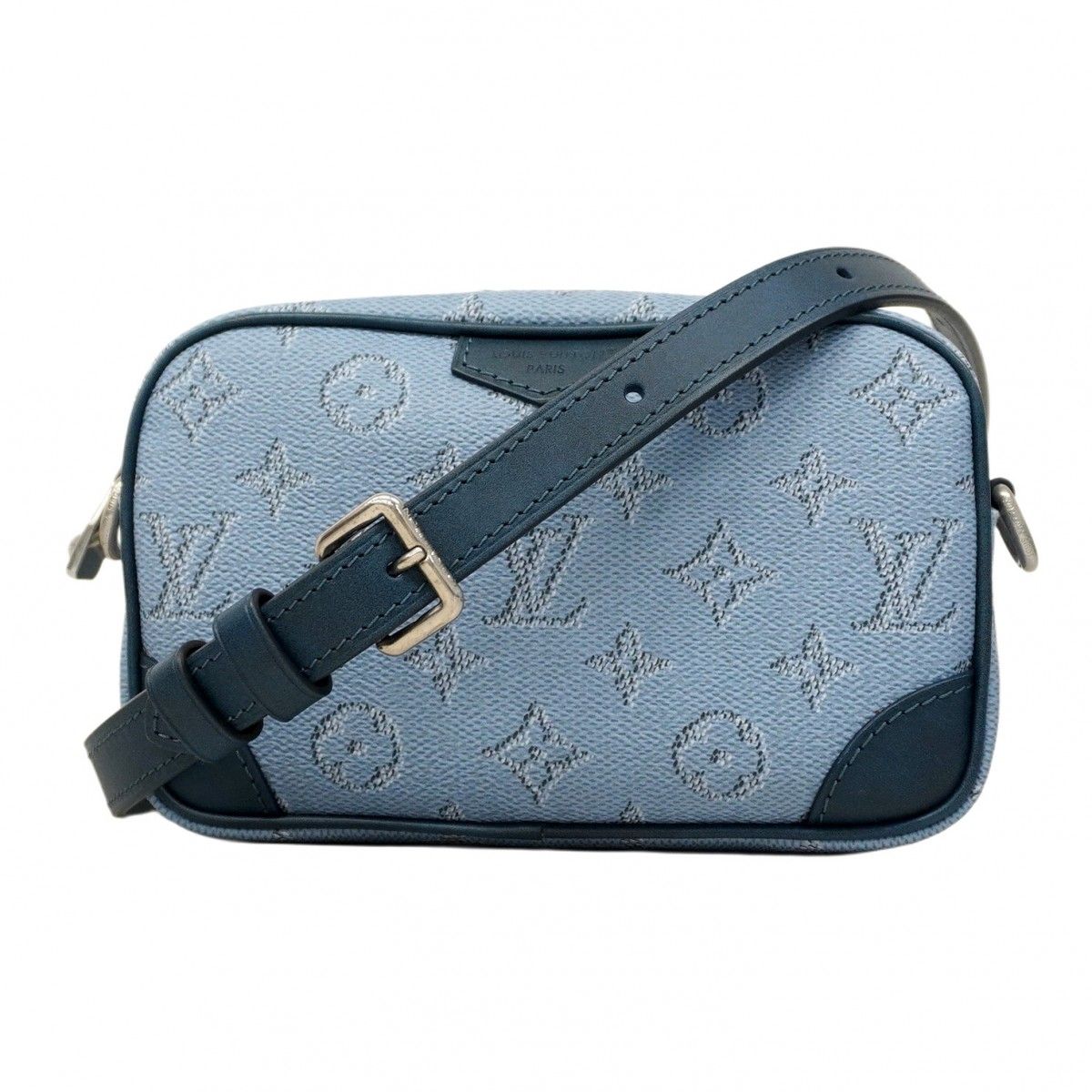 5 pa 1102 h ルイヴィトン ショルダーバッグ モノグラム ヘリテージ トロカデロ ウェアラブルウォレット M 14684 ブルーシエル メンズ