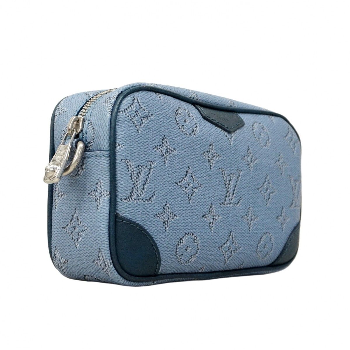 5 pa 1102-h ルイヴィトン ショルダーバッグ モノグラム ヘリテージ トロカデロ ウェアラブルウォレット M 14684 ブルーシエル メンズ