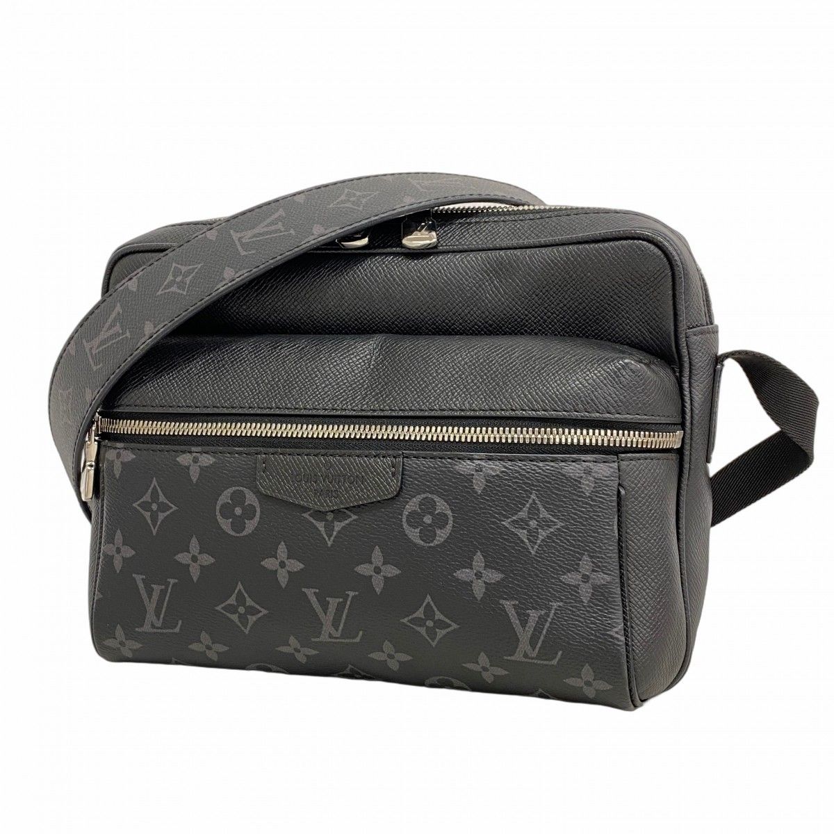 5 pa 1156 ルイヴィトン ショルダーバッグ モノグラム エクリプス アウトドアメッセンジャーPM M 30233 ブラック メンズ