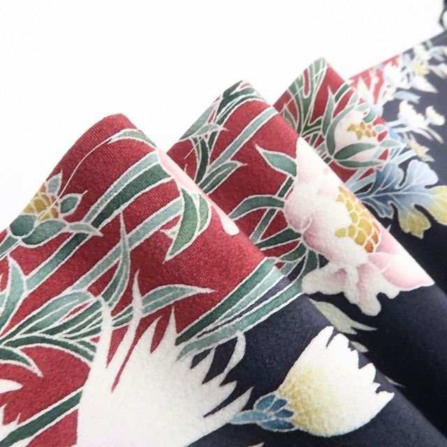 ❁tomihisa❁手描き友禅 落款 着物 正絹 仕付け糸付 満開を目指す麗しい花々の列”訪問着 7320