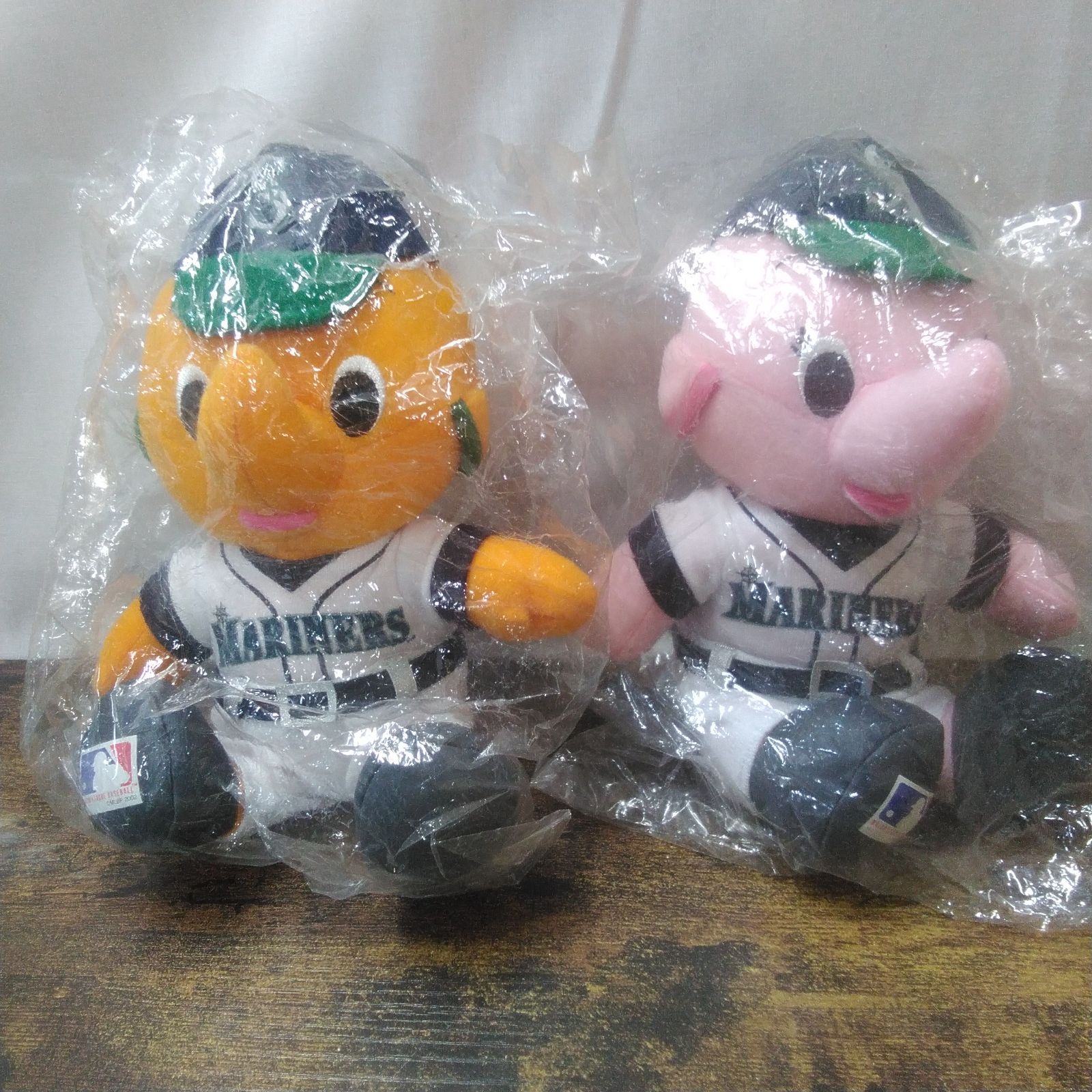 ぬいぐるみ 佐藤製薬 マリナーズ サトちゃん、サトコちゃん Q685