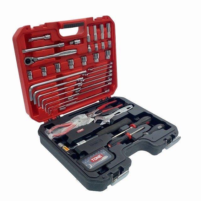 TONE トネ コンビネーションツールセット 63点 K 600 ハンドツールセット 手工具セット 自動車整備工具119615