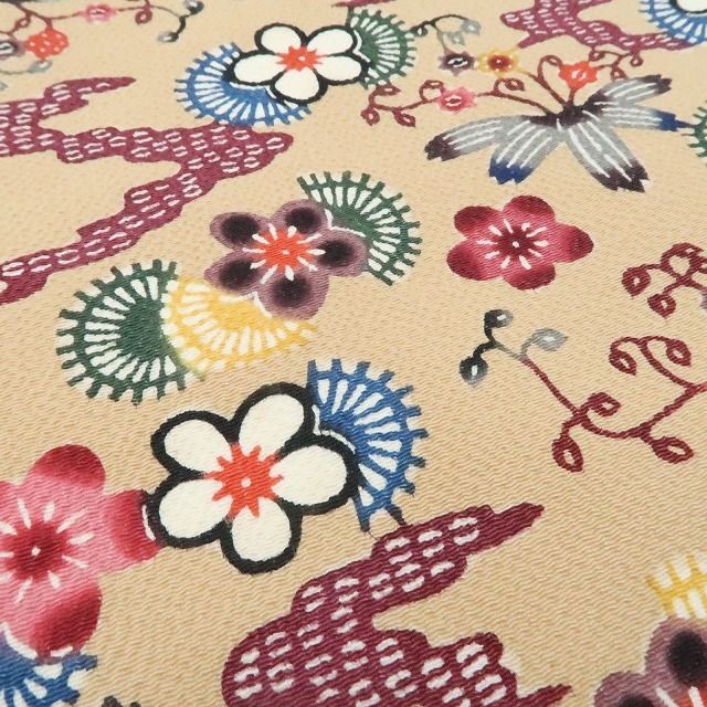 ❁tomihisa❁ 琉球紅型 着物 ひと度締めれば世界が変わる 笑顔を灯す幸せな時間”正絹 なごや帯 7331