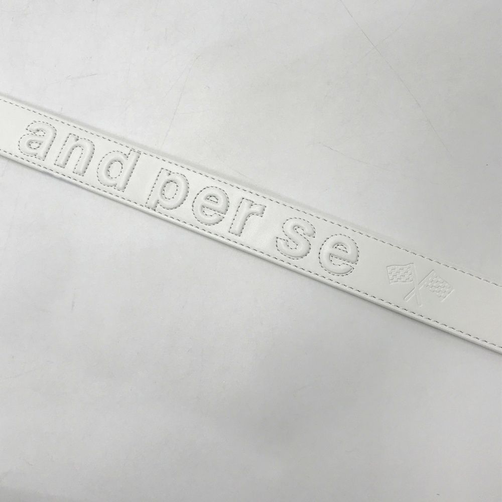 and per se ゴルフベルト ホワイト AMS7404 アンパスィ and per se