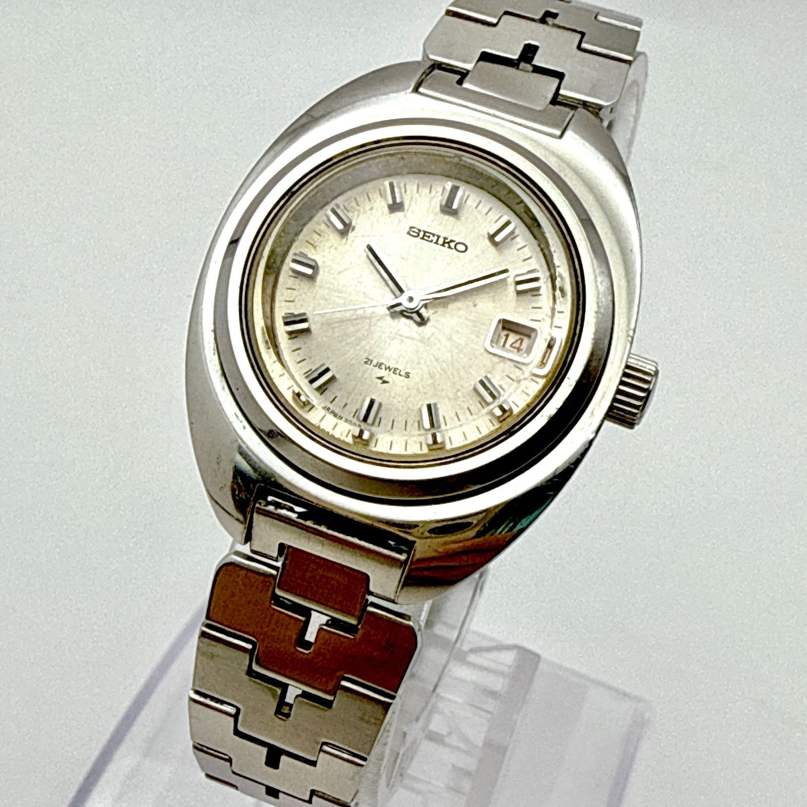 C101【稼働・アンティーク】SEIKO セイコー 70sデザイン オリジナル 