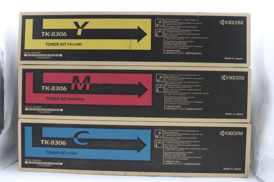 ♥ 京セラ トナー TK-8306 5本 シアン マゼンタ イエロー ブラック KYOCERA -D-P 02-byebye