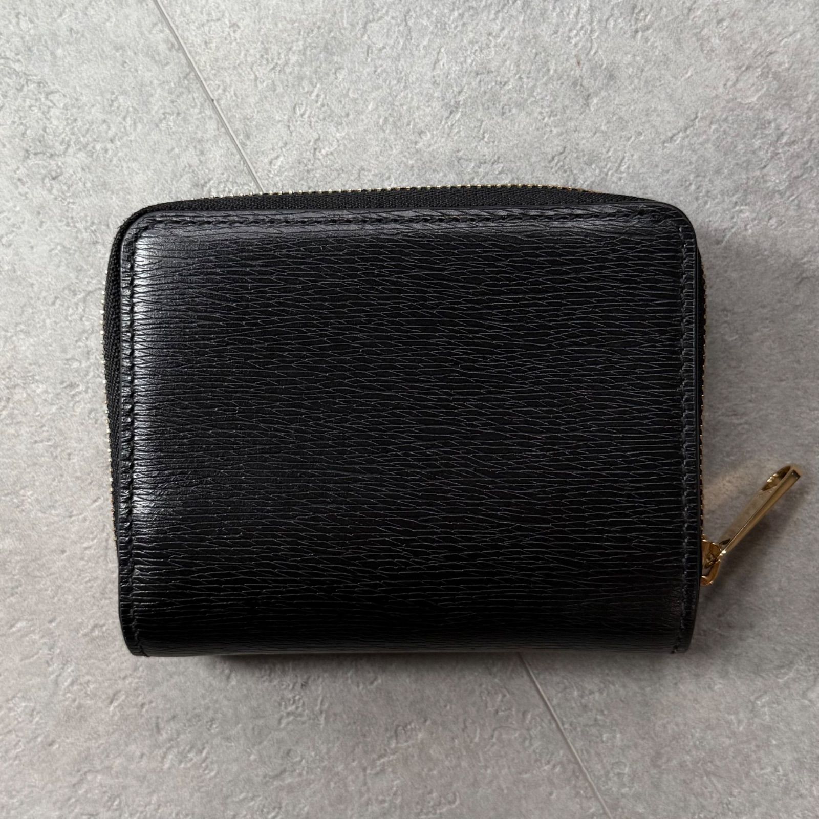 極美品 GUCCI グッチ スクリプト ミニウォレット 二つ折り財布