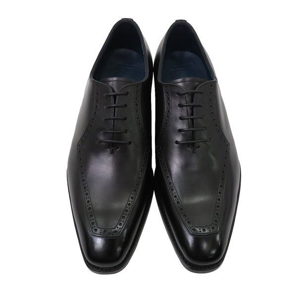 三陽山長 想之助 R 309ラスト グットイヤーウェルト レザー シューズ サイズ7 ブラック 定価8 3万 46294