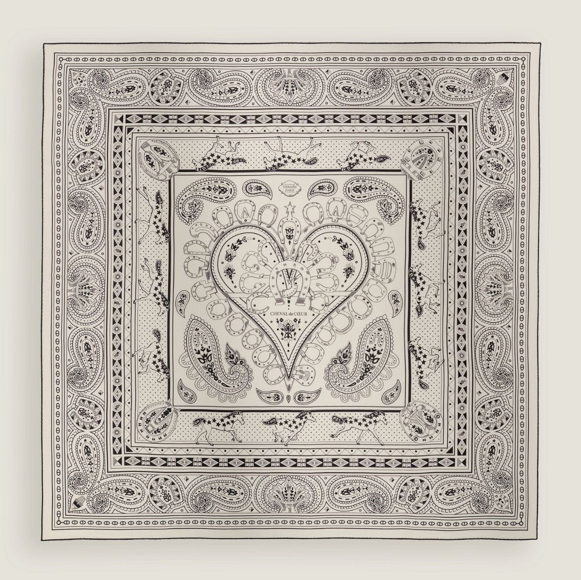 鑑定済み【 新品未使用 】エルメス カレジェアン 140 《 シュヴァル