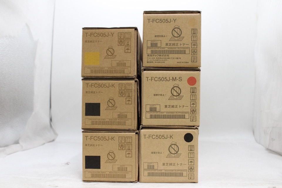東芝 トナー T-FC 505 J 6本 マゼンタ イエロー ブラック TOSHIBA -D-P 25-byebye
