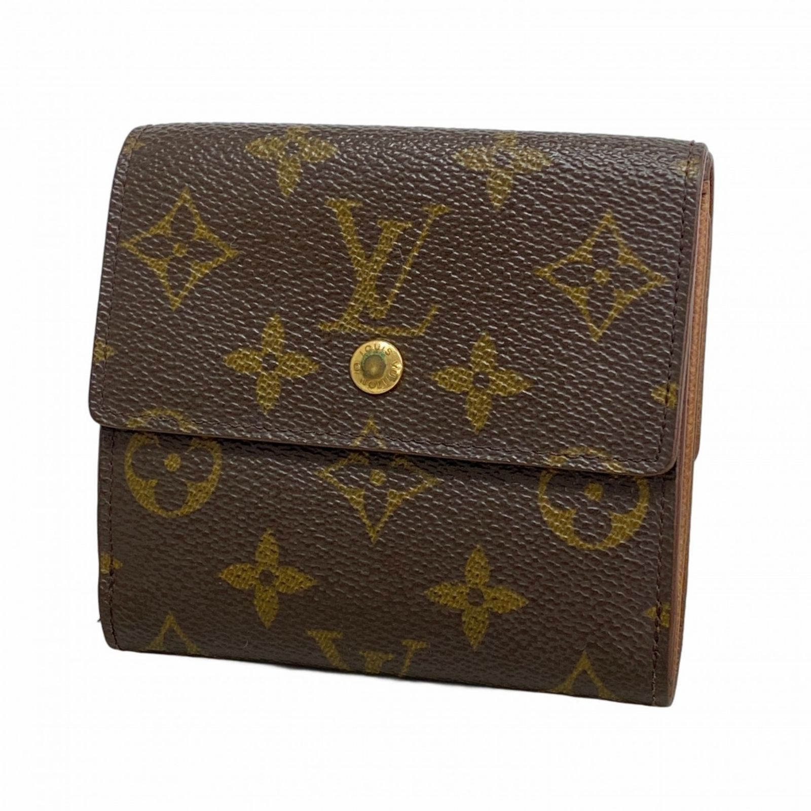 ルイ ヴィトン Louis Vuitton 三つ折り財布 モノグラム ポルトモネビエカルトクレディ M 61652 ブラウンメンズ レディース