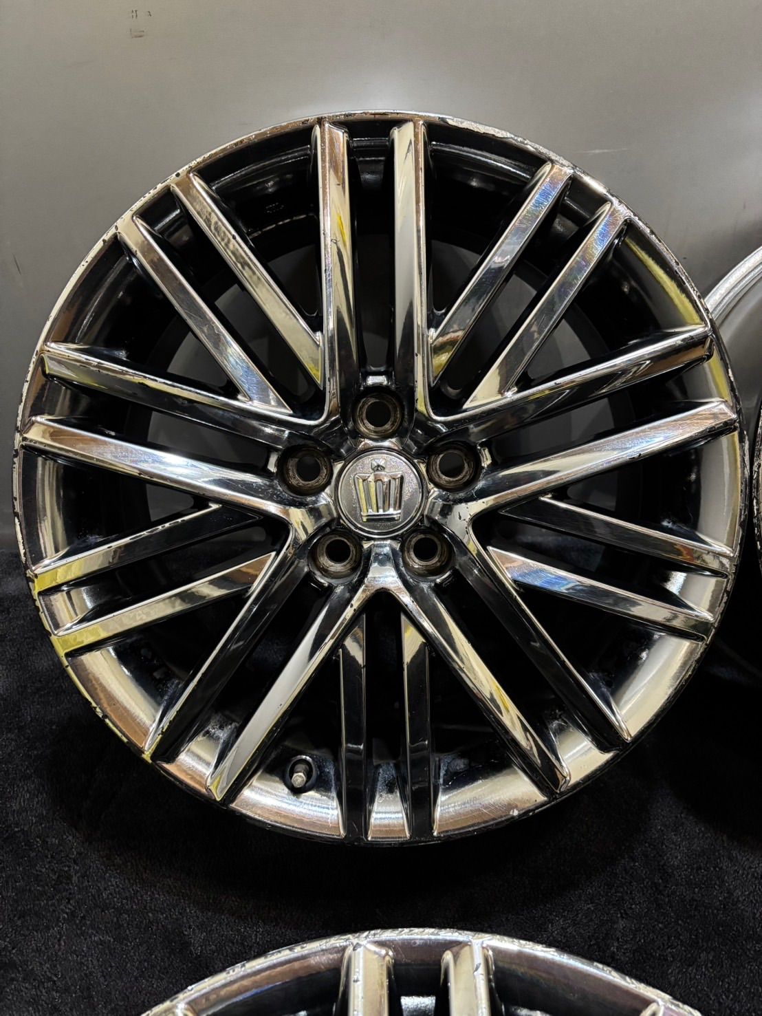 トヨタ 210系 クラウン スパッタリング 18インチ 8 J 40 114 3 5 H アルミホイール 4本 1 L