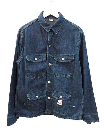 ポインター POINTER デニムカバーオール ジャケット USA製 インディゴ