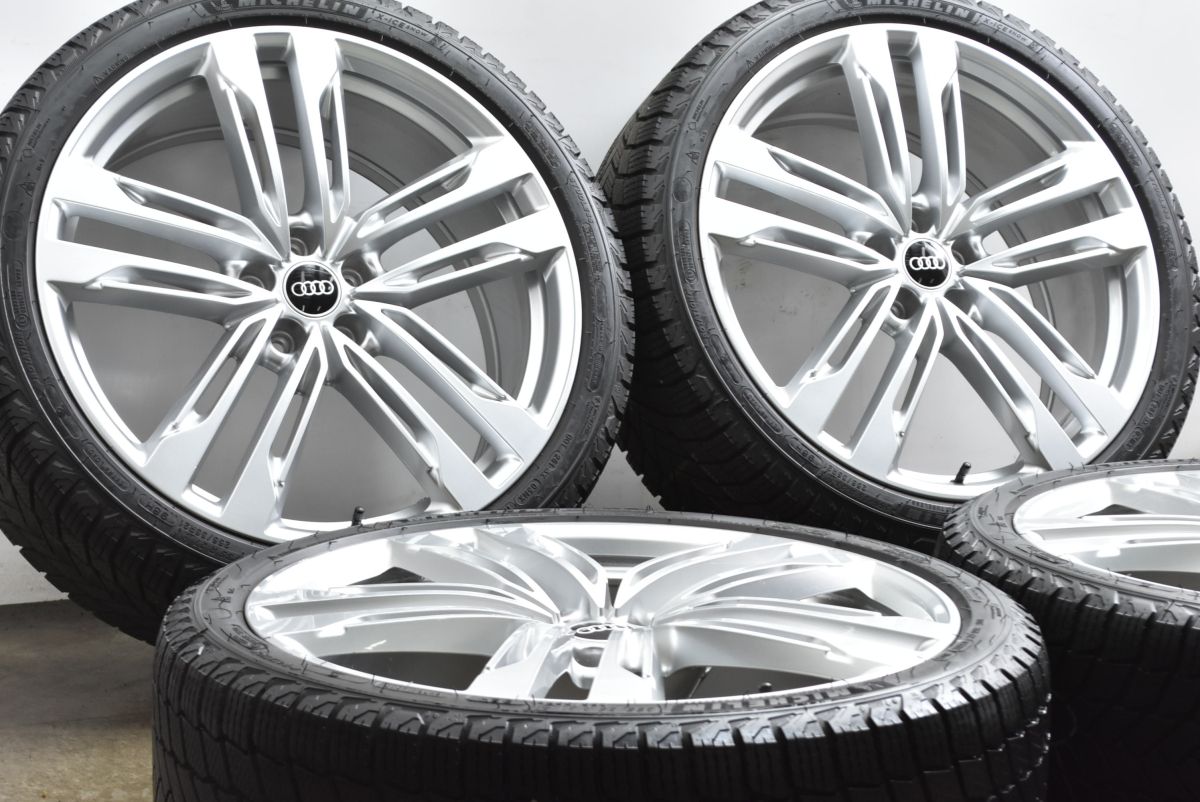 バリ溝スタッドレス付 アウディ 4 K S 6 21 in 8 5 J 43 PCD 112 ミシュラン X ICE SNOW 255 35 R 鍛造